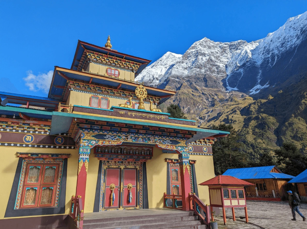 Mu Gompa monastery in Tsum Valley Manaslu region Nepal